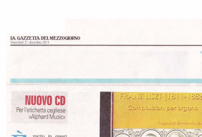 Il disco è stato presentato anche nella trasmissione PRIMO MOVIMENTO trasmessa da RAI Radio3 giovedì 12 gennaio 2012 alle ore 9.30.