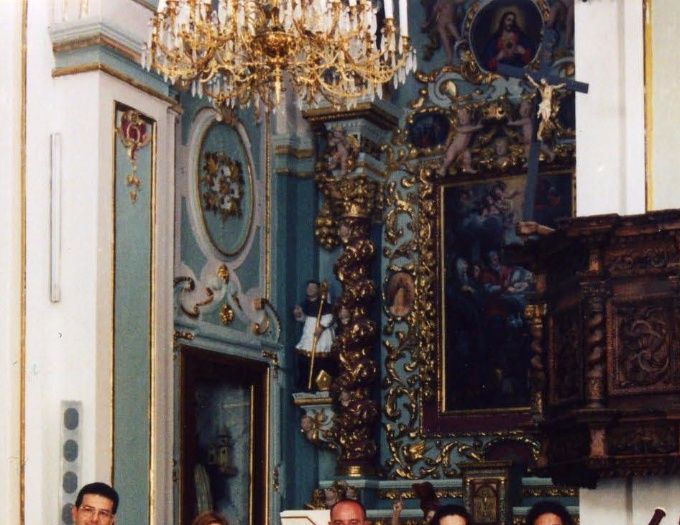 L'Orchestra del Settecento durante la registrazione del CD nel luglio 2002 presso la Chiesa di San Domenico (sec. XVII) nel Borgo Antico di Ceglie Messapica.